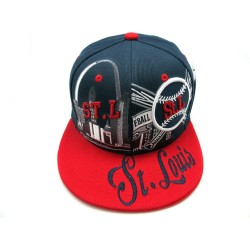 2202-01 CITY DOWN TOWN SNAP BACK ST LOUIS NAV/RED