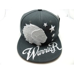 2205-17 WARRIOR COLLASSAL HAT CHARCOAL/WHITE