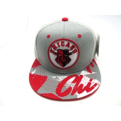 2206-23 CITY MESH SNAP BACK CHICAGO GRY/RED