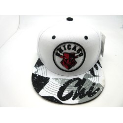 2206-23 CITY MESH SNAP BACK CHICAGO WHT/BLK