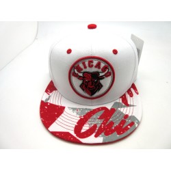 2206-23 CITY MESH SNAP BACK CHICAGO WHT/RED