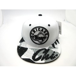 2206-23 CITY MESH SNAP BACK CHICAGO B/S WHT/BLK