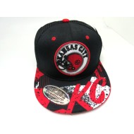 2206-23 CITY MESH SNAP BACK KANSAS BLK/RED