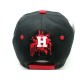 2206-12 "HUSTLE $" HIP HOP SNAP BACK BLK/RED