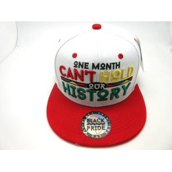 2206-11 "CAN'T HOLD HISTORY" SNAP BACK WHT/RED