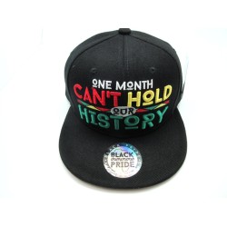 2206-11 "CAN'T HOLD HISTORY" SNAP BACK BLK/BLK