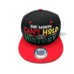 2206-11 "CAN'T HOLD HISTORY" SNAP BACK BLK/RED