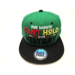 2206-11 "CAN'T HOLD HISTORY" SNAP BACK KEL/BLK