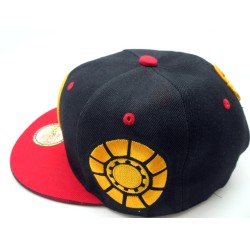 2206-16 MASK SNAP BACK BLK/RED