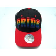 2206-27 LGBTQ PRIDE W/VELCRO BLACK/RED