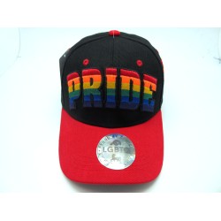 2206-27 LGBTQ PRIDE W/VELCRO BLACK/RED