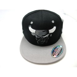 2301-19 CHICAGO 23 CITY SNAP BACK BLK/GRY