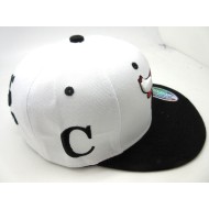 2301-19 CHICAGO 23 CITY SNAP BACK WHT/BLK