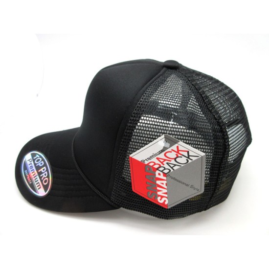 2302-17 Mesh sponge 5 panel Solid One Size Cap PURPLE