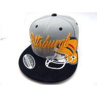 2303-19 CITY NAME SNAP BACK"DRIP"PITTSBURGH GRY/BLK