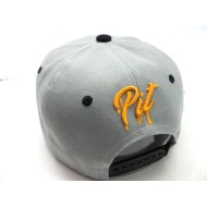 2303-19 CITY NAME SNAP BACK"DRIP"PITTSBURGH GRY/BLK