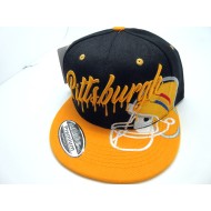 2303-19 CITY NAME SNAP BACK"DRIP"PITTSBURGH BLK/GOL