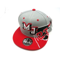 2303-03 LEGEND DRIP "MJ 23" SNAP BACK GRY/RED