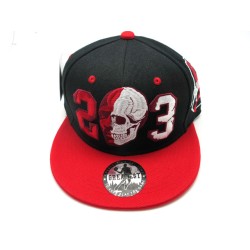 2303-04 LEGEND "SKULL 23" SNAP BACK BLK/RED