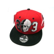 2303-04 LEGEND "SKULL 23" SNAP BACK RED/BLK