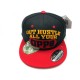 2303-08 HIP HOP SNAP BACK "OUT HUSTLE"BLK/RED