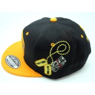 2303-10 HIP HOP SNAP BACK"STREET HUSTLE"GCAMO/BLK