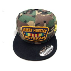 2303-10 HIP HOP SNAP BACK"STREET HUSTLE"GCAMO/BLK