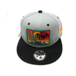 2303-22 "STAY HIGH"SNAP BACK GRY/BLK 