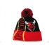 2304-01 CITY NAME KNIT"HURRICANE" HAT CHICAGO BK/RED