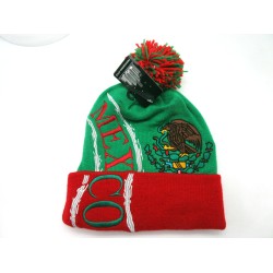 2304-01 CITY NAME KNIT"HURRICANE" HAT MEXICO
