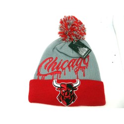 2304-02 CITY NAME KNIT"DRIP" CHICAGO GRY/RED