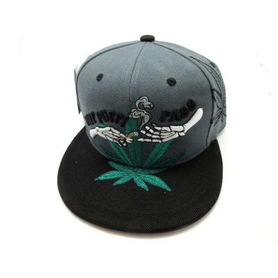 2306-24 "PUFF PASS" SNAP BACK CHR/BLACK