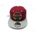 2306-29 "CIRCLE LEAF" SNAP BACK BURGUNDY/GREY