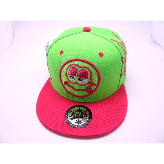 2306-30 "HIGH FACE" SNAP BACK LIME/H.PINK