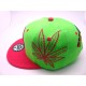 2306-30 "HIGH FACE" SNAP BACK LIME/H.PINK