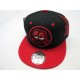 2306-30 "HIGH FACE" SNAP BACK BLACK/RED