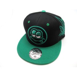 2306-30 "HIGH FACE" SNAP BACK BLACK/KELLY