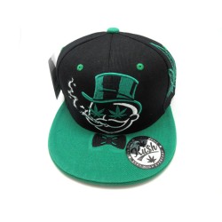 2306-31 "MR KUSH" SNAP BACK BLACK/KELLY