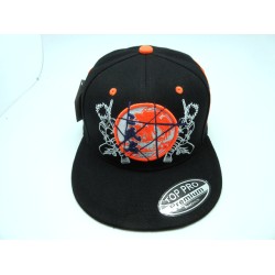 2306-37 CARTOON 2 MEN NINJA SNAP BACK BLACK