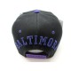 2307-06 CITY SNAP BACK "SUPER WALL" BALTIMORE BLK/PUR