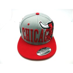 2307-06 CITY SNAP BACK "SUPER WALL" CHICAGO GRY/RED