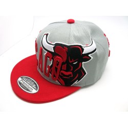2307-06 CITY SNAP BACK "SUPER WALL" CHICAGO BLK/RED