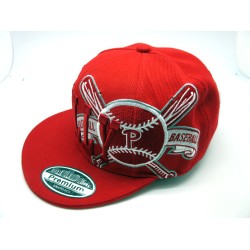 2307-06 CITY SNAP BACK "SUPER WALL" PHILLY RED
