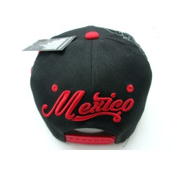 2401-14 COUNTRY GRAFFTI SNAP "MEXICO" BLK/RED