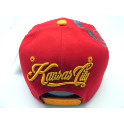 2401-14 GRAFFTI CITY NAME SNAP KANSAS RED/GOL