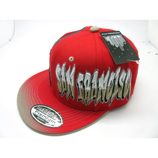 2401-14 GRAFFTI CITY NAME SNAP SF RED/KHA