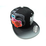 2401-14 GRAFFTI CITY NAME SNAP SAN ANTONIO BLK/GRY