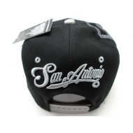 2401-14 GRAFFTI CITY NAME SNAP SAN ANTONIO BLK/GRY