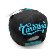 2401-14 GRAFFTI CITY NAME SNAP CAROLINA BLK/AQU