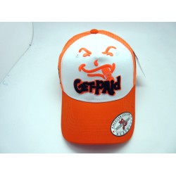 2401-22 TRUCKER MESH "GET PAID" WHT/ORA